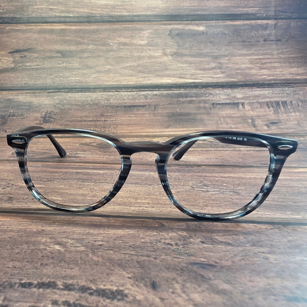 Ray-Ban RB 7159 5750 Grey Striped Phantos Eyeglasses Frames 52-20-145